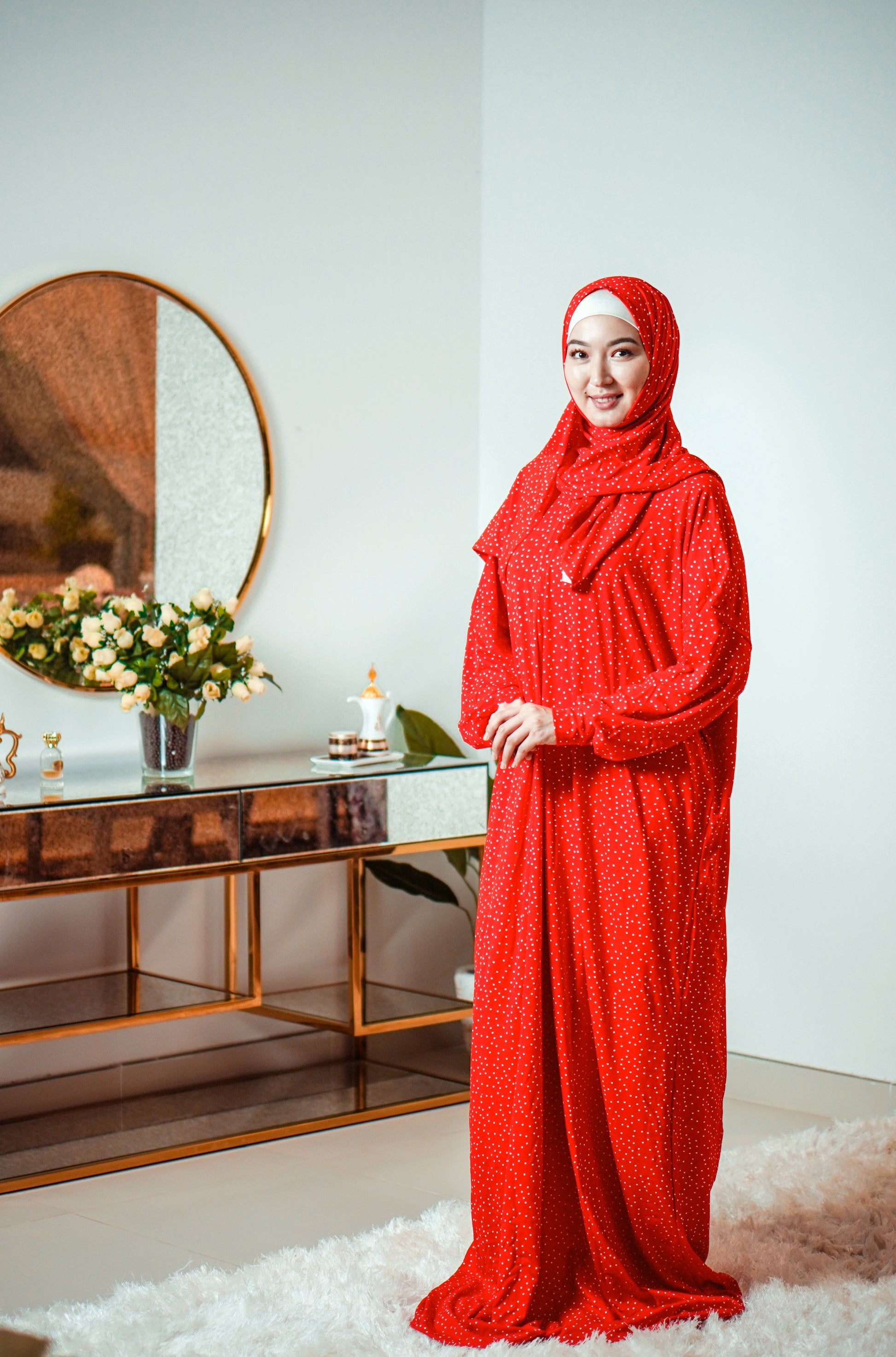 cotton namaz dress One-Piece Cotton Prayer Dress/ Salah Dress
