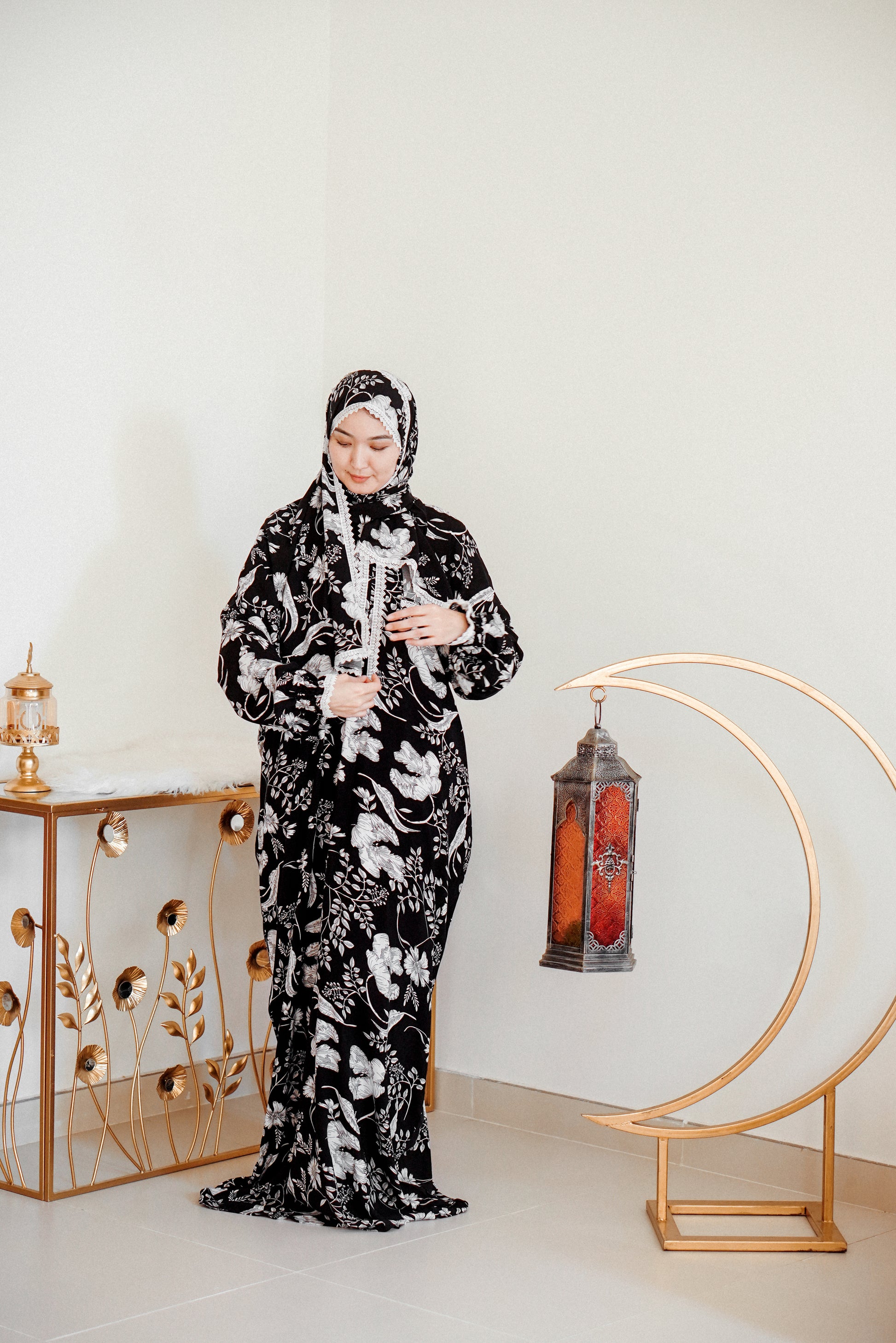cotton namaz dress REON COTTON PRINTED MOROCCAN STYLE