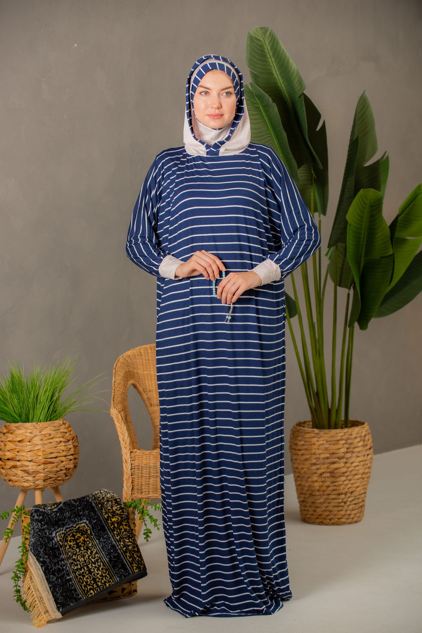 Cotton Stritch with two Caps | prayer dress