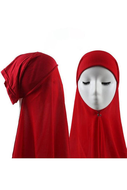 CHIFFON HIJAB WITH JERSEY UNDERSCARF CAP - Harhash