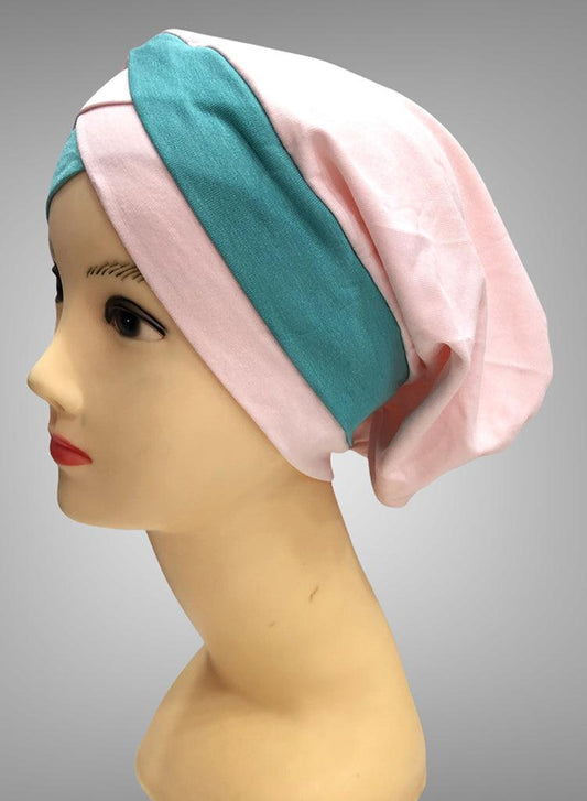 Multi-Colour Criss Cross Closed UnderScarf Cap - Harhash