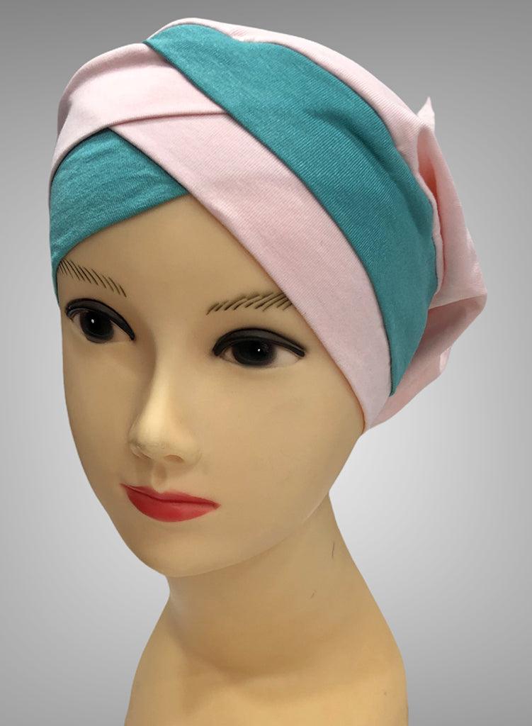 Multi-Colour Criss Cross Closed UnderScarf Cap - Harhash