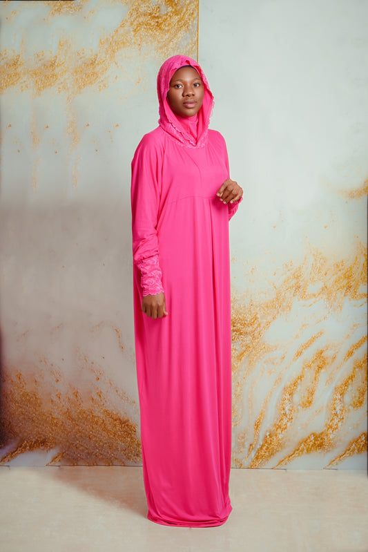 Cotton Stritch with Dantel | prayer dress - Harhash